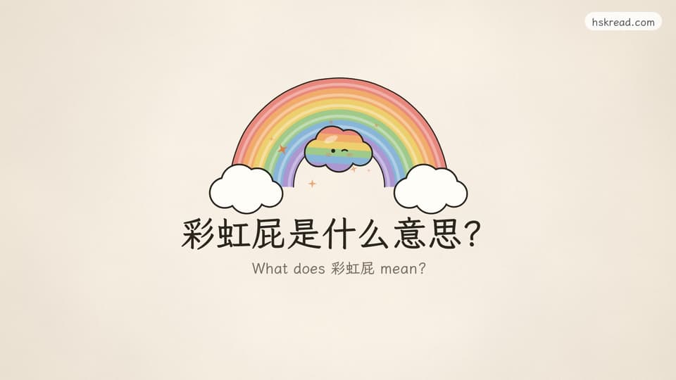 What does 彩虹屁 mean?