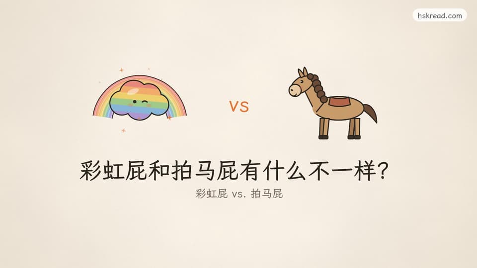 彩虹屁 vs. 拍马屁