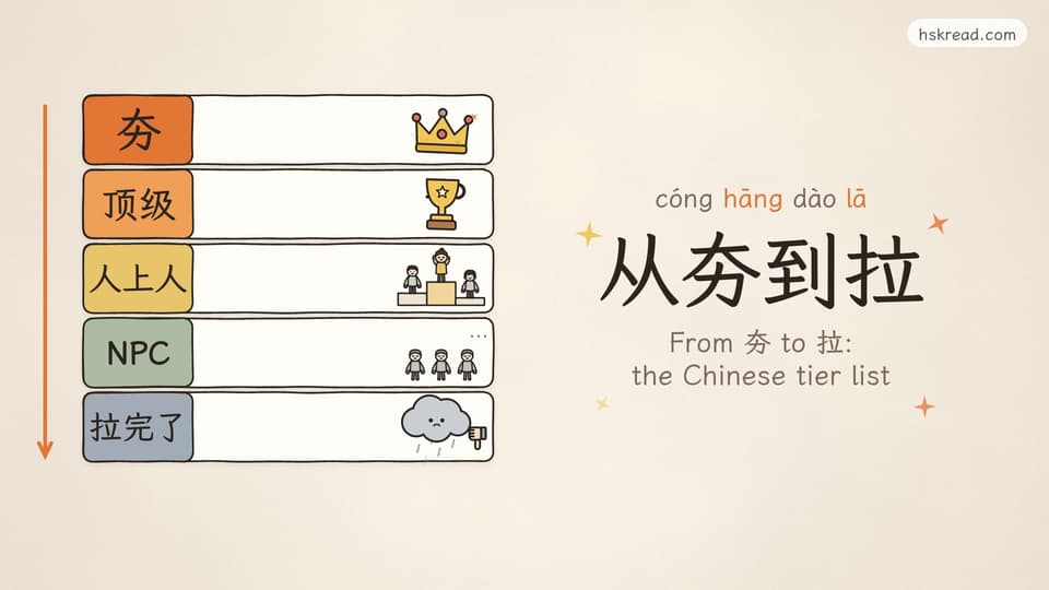 From 夯 to 拉: the Chinese tier list