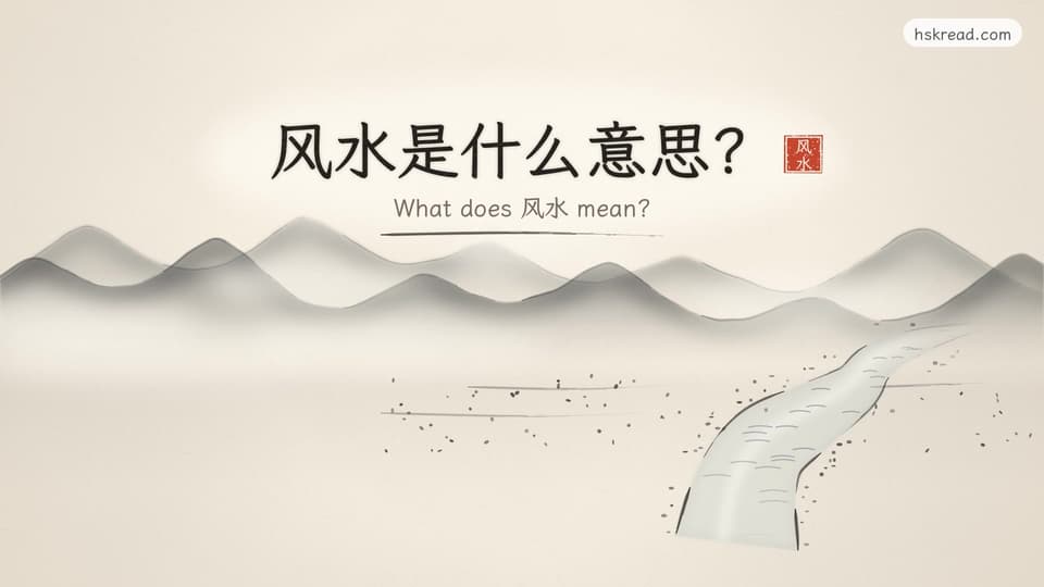 What does 风水 mean?