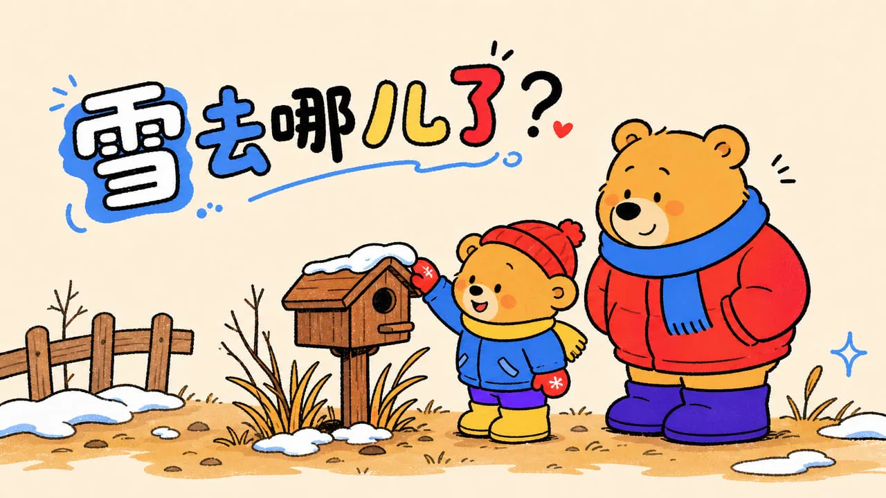 雪化了