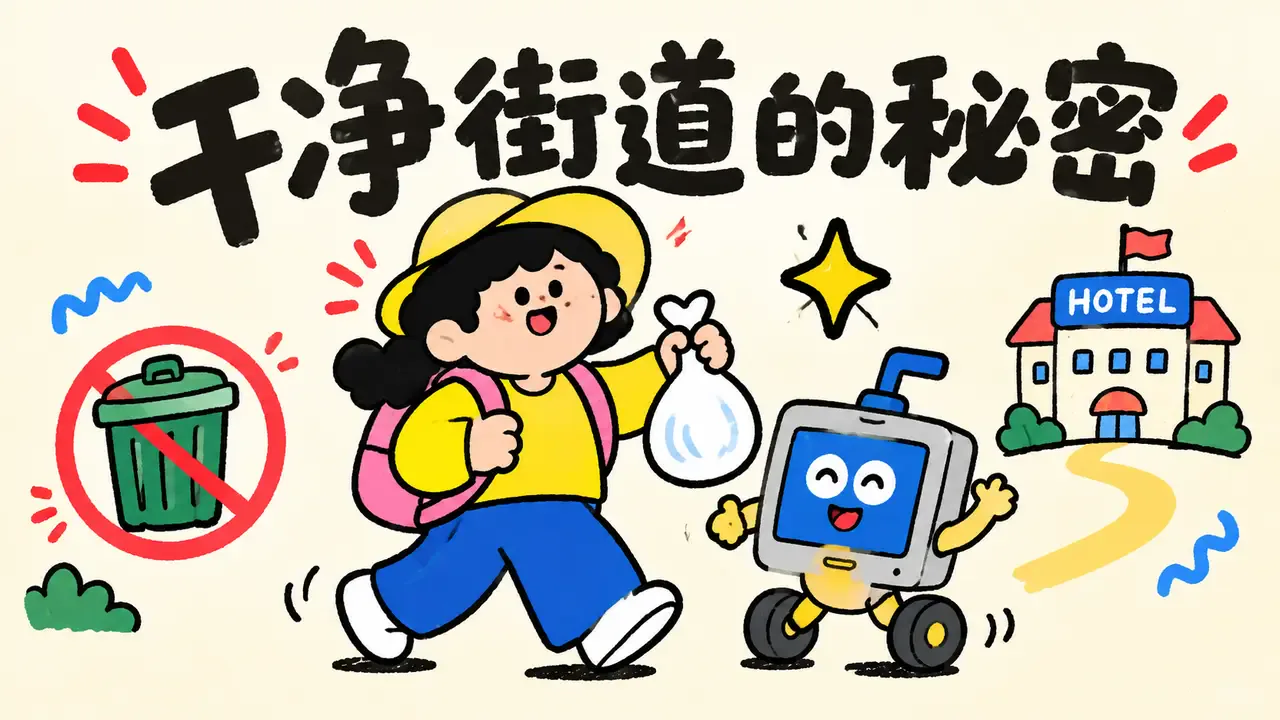 日本街道干净，垃圾桶为什么少？