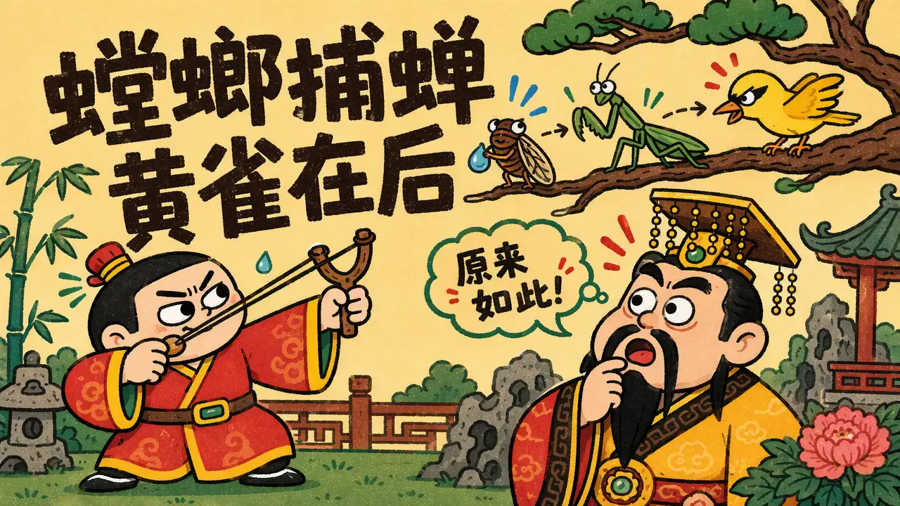 螳螂捕蝉的启示